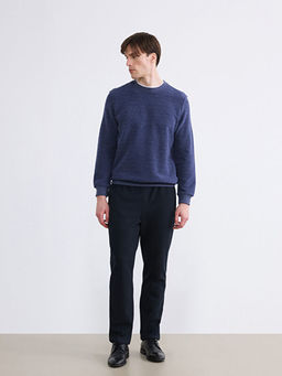 Bisiklet Yaka Erkek Sweatshirt