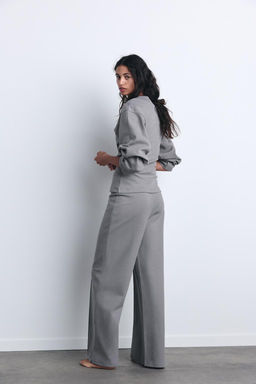INTERLOCK KNIT TROUSERS WITH VENTS - Zara фото 20