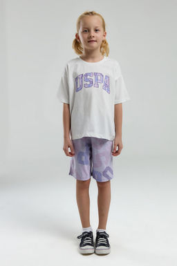 K_z _ocuk Lila _ortlu Pijama Tak_m_ Sepette S_rpriz _ndirim