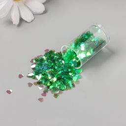 Декор для творчества в банке «Неоновые сердца», набор 12 шт., 13.4×8.8×3 см