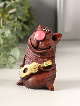 Фигурка «Кот с гитарой», 8.5×5.5×4 см, МИКС