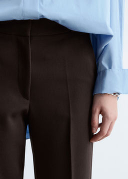 Pantalones rectos con pliegues marcados - H&m фото 8