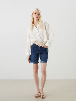 Джинсовые шорты Bermuda Fit женские