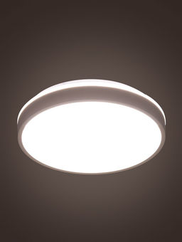 Люстра LED FZ601, 3000-6500К+RGB, 46 Вт, d=39 h=8 см, с ПДУ, белый