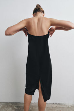 VESTIDO FORRO BANDEAU / Negro - Zara фото 3