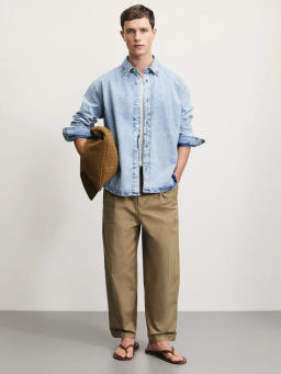 верхняя сорочка джинсовая мужская / Zarina  фото 2