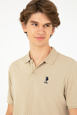 Мужская футболка светло-хаки - U.s. polo assn фото 2