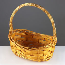 Корзина плетёная для хранения Fleet, из лозы, с ручкой, бежевая, набор 3 шт.