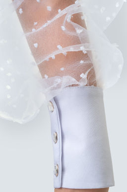 Нарядная блузка для девочки с длинным рукавом Happy Fox  фото 6