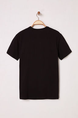 Trendyolmilla Man Siyah Regular/Normal Kesim Zero Bask?l? %100 Pamuk T-Shirt TMNSS25TS00121  фото 3