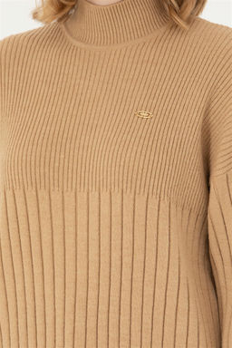 Женский свитер песочного меланжа - U.s. polo assn фото 7