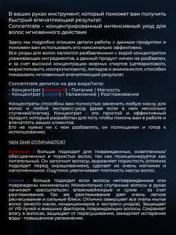 Концентрат для волос мгновенного действия Увлажнение-Разглаживание 200мл HAIR SEKTA