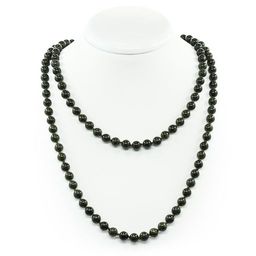 Бусы змеевик, круглые 8мм, длинные 118см