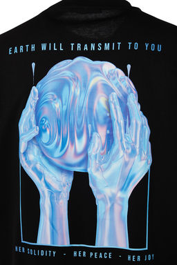 TRENDYOL MAN Siyah Oversize Bisiklet Yaka K?sa Kol T-Shirt TMNSS23TS00236 - Trendyolmilla фото 10