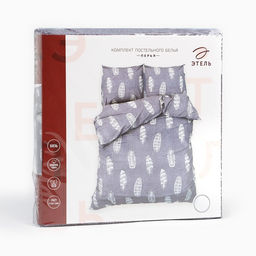 Постельное бельё Этель 1.5сп Перья 143х215 см, 150х214 см, 70х70 см-2 шт, 100% хлопок,бязь125 г/м2  фото 5