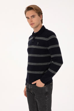 Erkek Regular Fit Polo Yaka Lacivert Kazak - U.s. polo assn фото 10