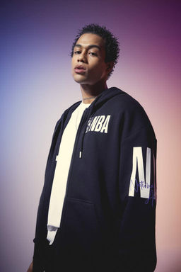 DeFactoFit толстовка на молнии с капюшоном и надписью NBA Oversize