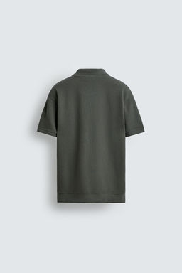 POLO ESTRUCTURA VERTICAL / Verde oscuro - Zara фото 7