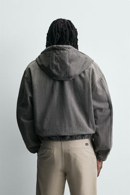 WASHED HOODED JACKET - Zara фото 3