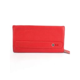 Кошелек женский натуральная кожа Cossroll-2203-9907-1, на молнии, 2отд, 16карм, красный SALE 248028