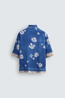 FLORAL PRINT SHIRT - Zara фото 12