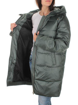 S21121 GRAY/GREEN Куртка зимняя женская (150 гр. холлофайбера) - Fashion фото 7