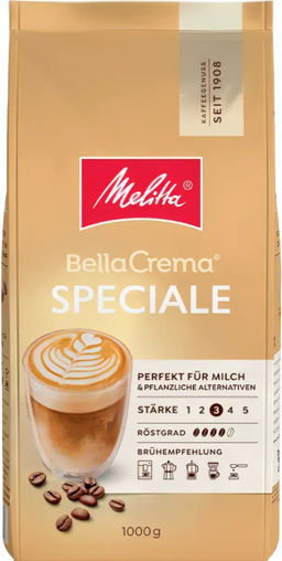 Melitta. Bella Crema. Speciale (зерновой) 1 кг. мягкая упаковка
