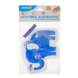Игрушка для ванны с пищалкой «Слоник» с водным карандашом