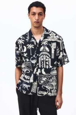 Camisa resort estampada Relaxed Fit - H&m фото 3