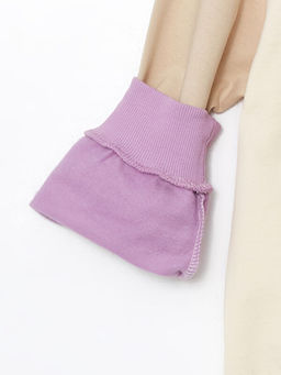 Bisiklet Yaka K?z ?ocuk Kal?n Sweatshirt