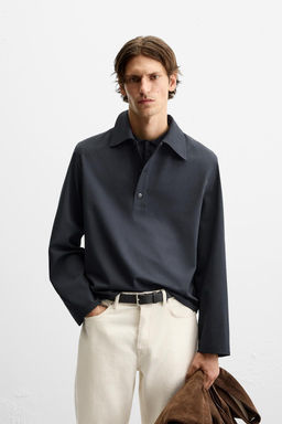 WOOL BLEND POLO SHIRT - Zara фото 2