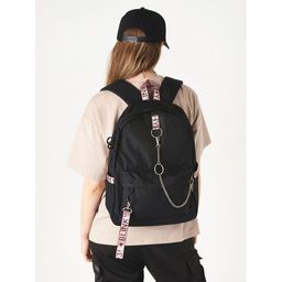 Рюкзак Молодёжный чёрный с розовым - Blinky фото 7