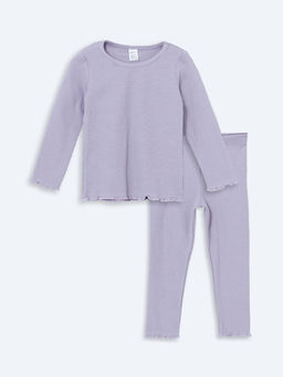 Bisiklet Yaka Uzun Kollu K?z Bebek Pijama Tak?m