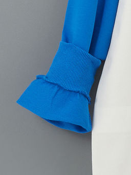 Bisiklet Yaka Bask?l? Erkek ?ocuk Sweatshirt