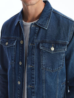 Standart Kal?p Erkek Jean Ceket