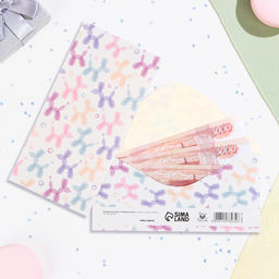 Цена за 10 шт. Конверт для денег Универсальный собака из шаров, 16х8 см