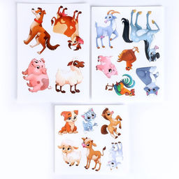 Цена за 2 шт. Развивающая игра на липучках «‎Изучаем животных. Ферма или деревня»‎