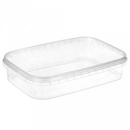 Контейнер из полимера Куб 124 0,5л, 18,3х12,4х3,8см, прямоугольный, герметичная крышка, контрольный замок, прозрачный (Россия) - Домашняя мода фото 2