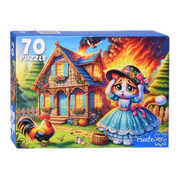 Пазлы 70 "Кошкин дом"