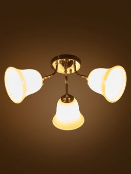 Люстра ЭкономСвет 20130/3CR, 3×40 Вт, E27, 50×50×20 см, цвет хром