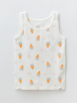 Майка для девочки хлопковые, Белый/рожок, 536 - Lesi kids фото 7