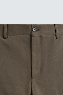PANTAL?N STRAIGHT FIT ESTRUCTURA / Tostado - Zara фото 8