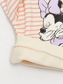 Bisiklet Yaka Minnie Mouse Bask?l? K?z Bebek Sweatshirt - Waikiki фото 2