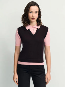 Двухслойный джемпер с вискозой в составе / Zarina