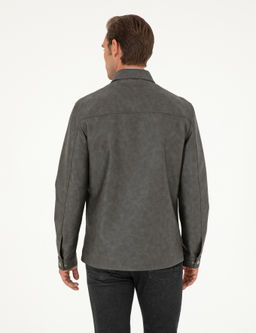 Antrasit Deri Ceket - Pierre cardin фото 5
