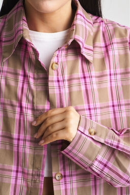 Рубашка Summer Pink&Brown - Erist store фото 7