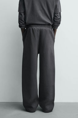 PANTAL?N JOGGER INTERLOCK RELAXED FIT / Gris oscuro - Zara фото 3