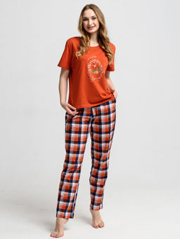 100% хлопок Пижама женская Ежик