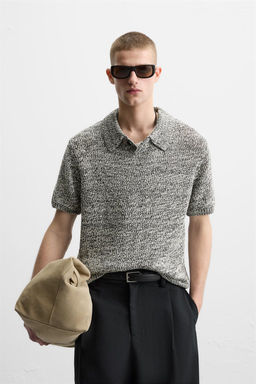 SHINY KNIT POLO SHIRT - Zara фото 2