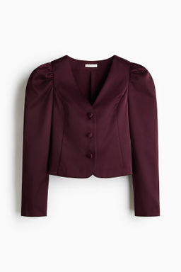 Blusa con mangas abullonadas